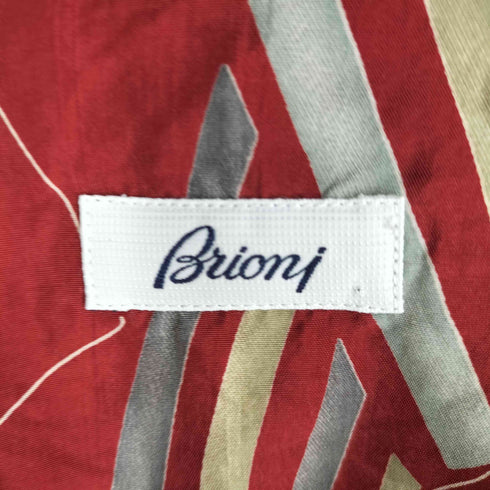 ブリオーニ BRIONI イタリア製 総柄 半袖 開襟シャツ メンズ